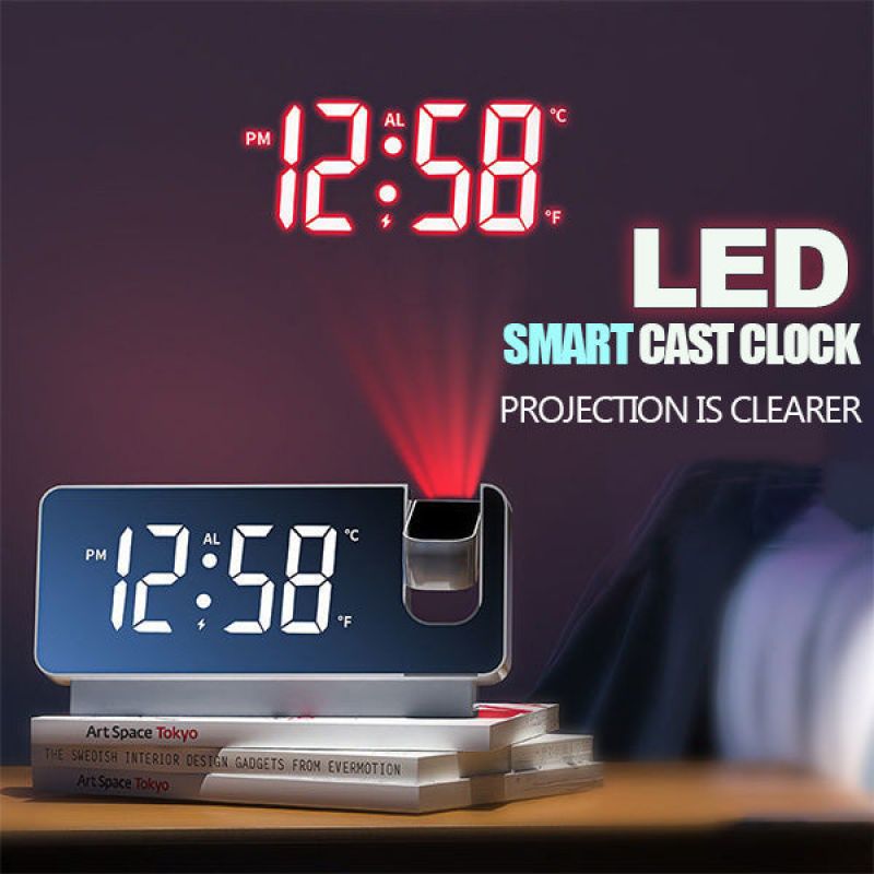 Mirror Projection Alarm Clock